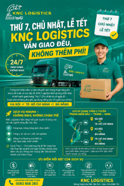 Hình ảnh cho bài viết Thứ 7, Chủ Nhật, Lễ Tết – KNC Logistics Vẫn Giao Đều, Không Thêm Phí!